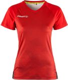 Craft Premier Fade Shirt Korte Mouw Dames - Rood | Maat: L
