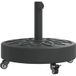 Base de parasol avec roues pour mâts Ø38 / 48 mm 27 kg ronde