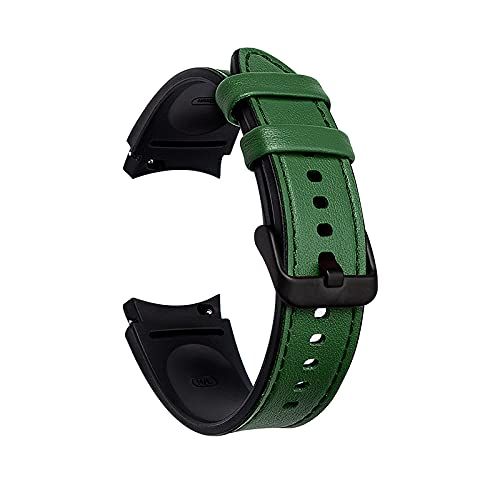 Topten 20 mm lederen horlogeband vervanging armband compatibel voor Samsung Galaxy Watch4 40 mm / 44 mm en Galaxy Watch4 Classic 42 mm / 46 mm band
