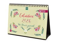 Finocam - Tafelkalender 2026 Maandoverzicht januari - december 2026 + sep - december 2025 (4 maanden) verlaagd | Kalender 2026 | Foto's The Flower Journal - Catalaans