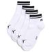 PUMA Lot de 2 paires de chaussettes hauteur cheville Unisexe, Accessoires, Blanc, 35-38