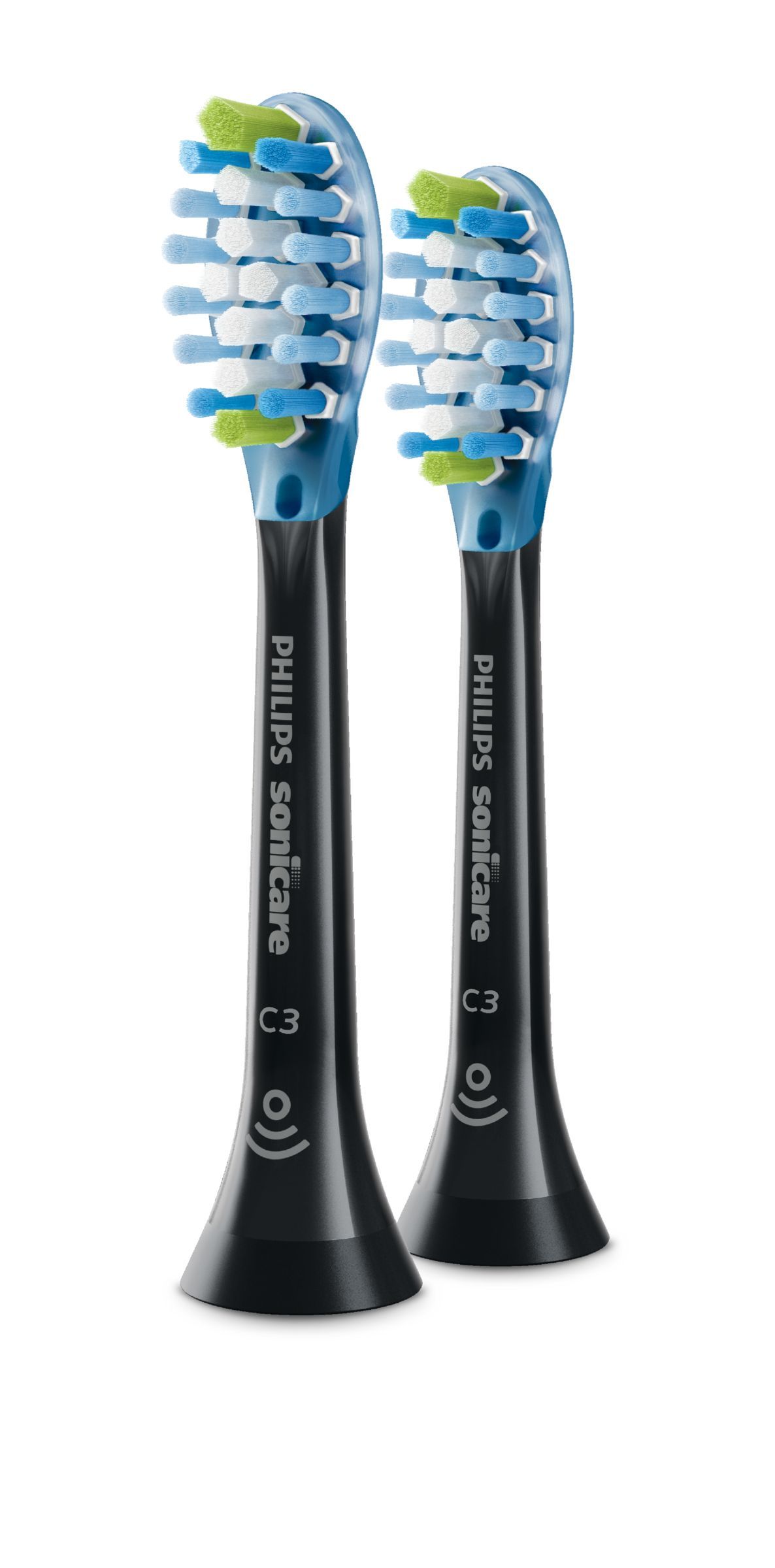 Philips Sonicare C3 Premium Plaque Defence HX9042/33 - 2 Black Brush Heads