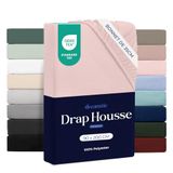 Dreamzie Hoeslaken 90 x 200 cm Zachte Microvezel - Hoekhoogte 35 cm - voor Dikke Matrassen - Oeko-Tex Gecertificeerd - Dagelijks Gebruik - Roze