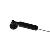 GARDINIA Gordijnkabel-set Race voor wand- of nismontage, lengte: 5 m, inclusief montage-materiaal, metaal/zwart