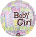 Amscan Folieballon Baby Girl Holografisch 45 cm
