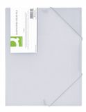 Q-CONNECT PP Map met Elastiek A4 Transparant Wit KF02315
