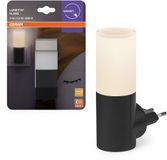 OSRAM Lunetta Backlight Flare Black, mobiele lamp, 0,20 W, 3 lm, warm wit, nachtlamp met bewegingsmelder, dag/nachtsensor, voor gebruik binnenshuis