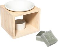 Merkloos Amberblokjes/geurblokjes cadeauset - eucalyptus geur - inclusief geurbrander