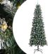 vidaXL Sapin de Noël artificiel Vert 240 cm PVC et Plastique et Acier