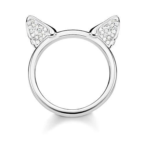 Thomas Sabo TR2259-051-14-54 Damesring, kattenoren zilver 925 sterling zilver