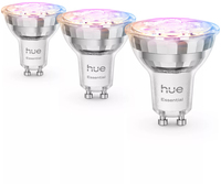 Philips Hue Essential Slimme LED GU10 Spotlight, Wit en gekleurd licht - 3-pack