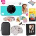 KODAK Printomatic Instant Camera (blauw) geschenkbundel + Zink Papier (20 vellen) + Deluxe Case + 7 leuke stickersets + Twin Tip Markers + fotoalbum + hangende lijsten.