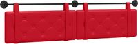 vidaXL - Hangend hoofdbord - Rood - Kunstleer