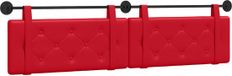 vidaXL - Hangend hoofdbord - Rood - Kunstleer