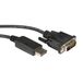 ROLINE DisplayPort Kabel DP Male - DVI Male (24+1) 5,0m