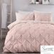 Serene Lara Ruched Easy Care Dekbedovertrek, Blush, Super King