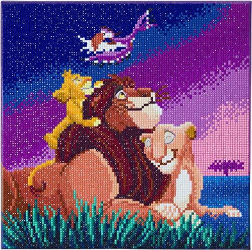 Craft Buddy Crystal Art CAK-DNY701M Lion Koning Familie, 30x30cm Crystal Art Kit