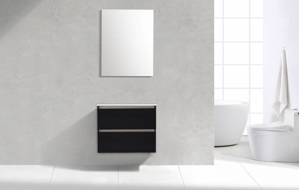 Badkamerplanet Badkamermeubel Generation Deep Black 60 cm Keramiek Slim Line