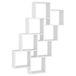 VidaXL Wandschap Hout Wit 90x15x119 cm