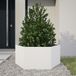 Maison Exclusive - Bac à plantes blanc hexagonal 104 x 90 x 45 cm en acier