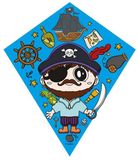 Conquerair Gebro BV Vlieger Piraat 70 cm Blauw Polyester Beginner Eenlijner Kinderen