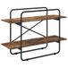 vidaXL Boekenplank 2-laags 100 x 35 x 70 cm PB Gerookt eiken