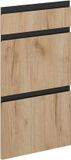 Vicco R-Line Keukenfront – 39.6 x 70.4 cm meubelfront voor de onderkast met lades Krachtige eik goud