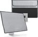 kwmobile Housse de protection pour écran - Convient pour Apple iMac 24" - Avec un compartiment pour clavier, souris et câble - en gris clair