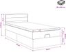 vidaXL Ottoman bed met matras met hoofdeinde Zwart 90 x 190 cm Stof