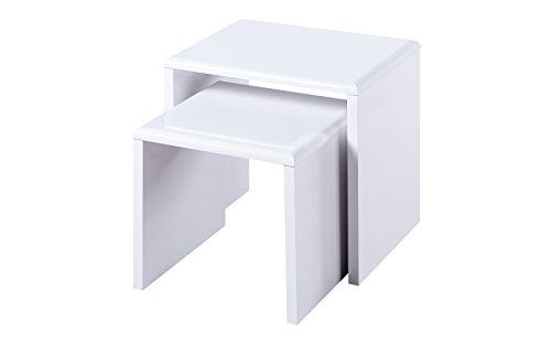 Julian Bowen Manhattan Nest van Tafels, Wit - 5060550811803