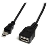 StarTech.com 30 cm Mini USB 2.0 kabel, USB A naar Mini B