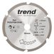 Trend PCD cirkelzaagblad van vezelcement, diameter 254 mm, boring 30 mm, 6 tanden, zaaglijn 2,4 mm, haak +12°, PCD, grove afwerking, PCD/FSB/2546