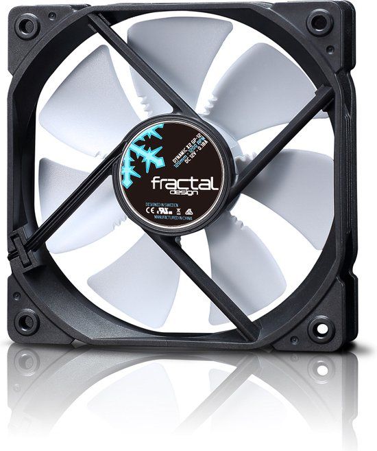 Fractal Design Dynamic X2 GP-12 PWM Fan - 12cm - Black/White