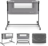 Kinderkraft NESTEE GROW 2 - 3-in-1 babywieg - inklapbaar met draagtas - met telescopische poten - Donkergrijs