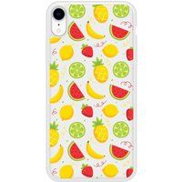 Apple Bedrukt siliconen hoesje compatibel met iPhone XR Fruits tropicaux