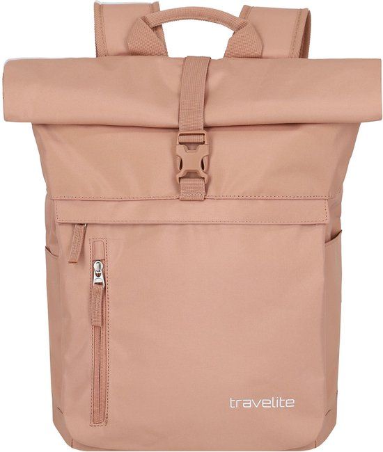 Travelite Basics Rollup Backpack - Rugzak met Laptopvak 16" - Rose
