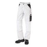 J.A.K. 920615B128 Serie 9206 65% polyester/35% katoen taillebroek, wit/grijs, 70 L (50/35) maat