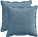 vidaXL - Kussensloop - 2 st - HOUTEN - Blauw - 40 x 40 cm - corduroy