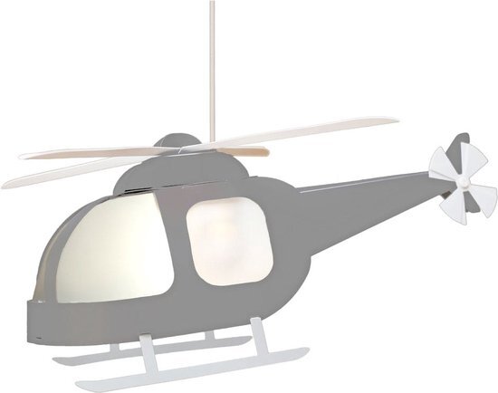 R&M Coudert R & M Coudet hanglamp voor kinderen, helikopter grijs.