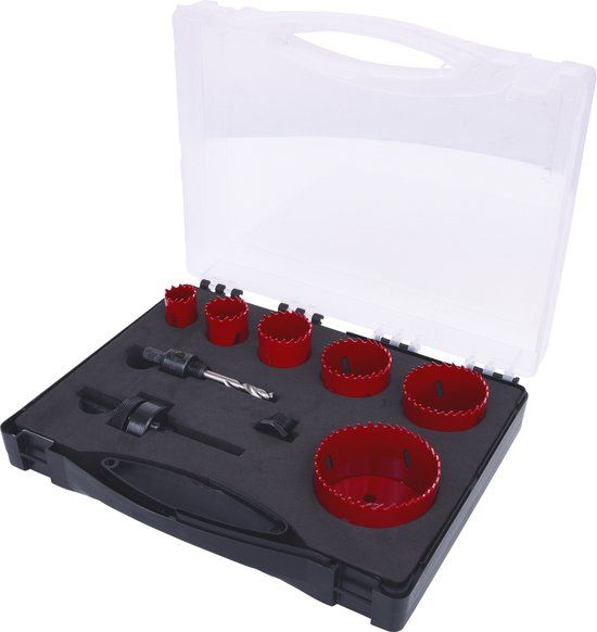 KS Tools Elektriciens gatzaag set (8 stuks) - Geschikt voor gips - 4042146168387