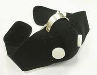 Anatomisch anti-smog masker met filter en klittenbandsluiting