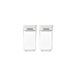 Brabantia TASTY+ Set van Stapelbare Mini-voorraadbussen | Luchtdichte bakjes voor opslag van kruiden en specerijen | 2 x transparante, BPA-vrije potjes (0,15 l) met siliconen deksels | Light Grey