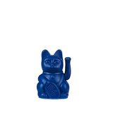 DONKEY Lucky Cat Mini | Dark Blue | Japanse geluksbrenger zwaaikat in donkerblauw 9,8 cm