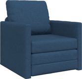 vidaXL Slaapbank Blauw Stof