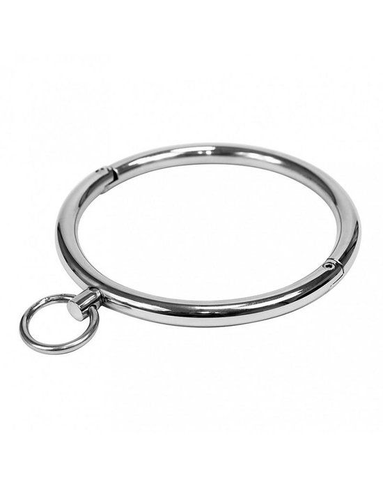 Rimba - Slaven Collar - RVS - Rond - Met Inbus sluiting - Zilverkleurig - Maat S