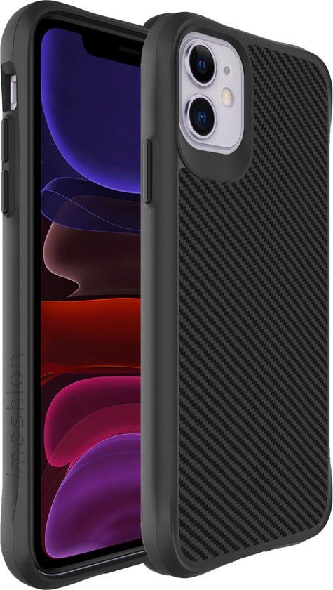 iMoshion Shockproof Case for iPhone 11 - Rugged Hybrid Carbon - Black