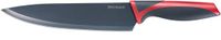 Westmark Koksmes, lemmetlengte 20 cm, breed lemmet, met mesbeschermer, roestvrij staal/kunststof, antraciet/rood