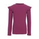 LOOXS little aansluitende longsleeve met ruches en hartjes - paars