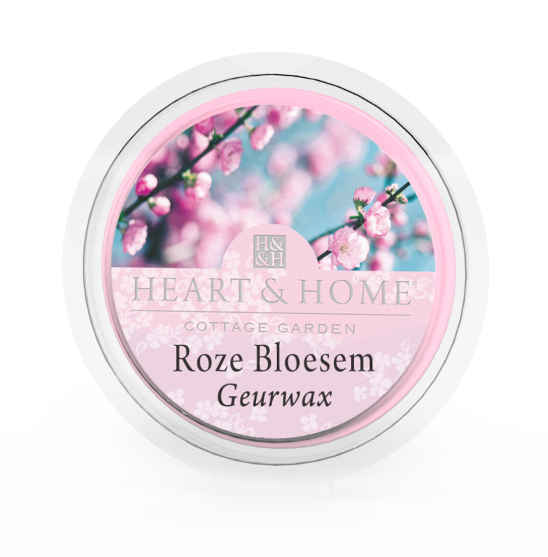 Heart & Home Geurwax - roze bloesem 1st