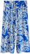 Next Dames Jersey Culotte Blauw/Ecru Leaf Print
